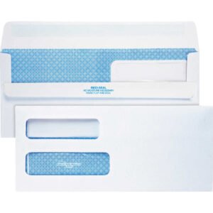 Quality Park #10 Double Window Security Envelope, White, 500 ct