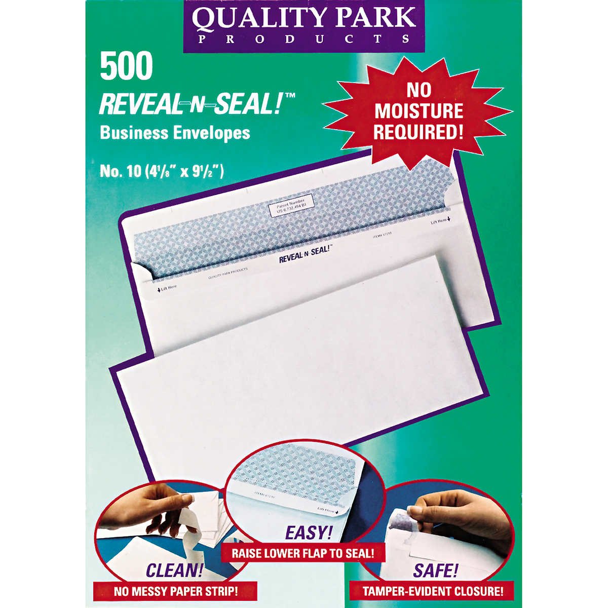 Quality Park #10 Reveal Seal Business Envelope, White, 500 ct - Image 2