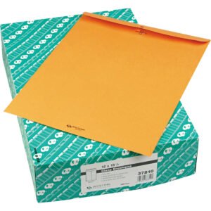 Quality Park 12" x 15-1/2" Clasp Envelope, Kraft, 100 ct