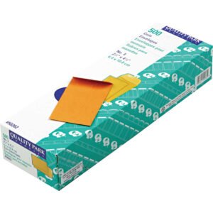 Quality Park #3 Coin and Small Parts Envelope, 2-1/2"W x 4-1/4"L, 20 lb, Kraft, 500 ct
