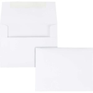 Quality Park A2 Invitation Envelope, White, 100 ct