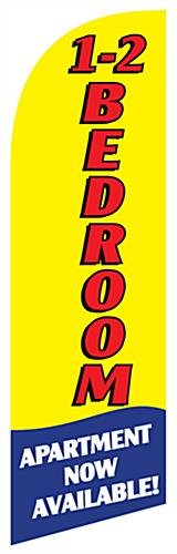 Replacement 1-2 BEDROOM Graphic for RE12BEDYL 8' Feather Flags - Yellow