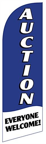 Replacement AUCTION Graphic for REAUCTBL 8' Feather Flags - Blue