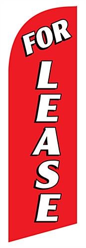 Replacement FOR LEASE Graphic for RELEASERD 8' Feather Flags - Red