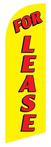 Replacement FOR LEASE Graphic for RELEASEYL 8' Feather Flags - Yellow