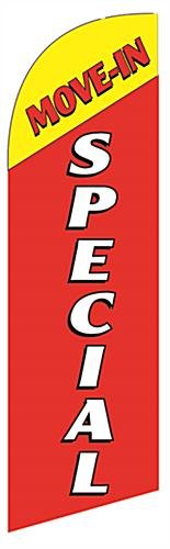 Replacement “MOVE-IN SPECIAL” Graphic for REMOVSPRD 8' Feather Flags - Red
