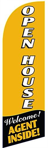 Replacement OPEN HOUSE Graphic for REOPENGDV2 8' Feather Flags - Gold