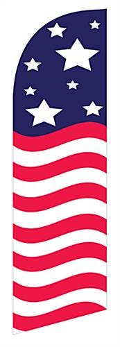 Replacement Patriotic Graphic for REAMERBAN 8' Feather Flags– American Flag Graphic
