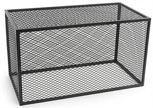 Retail Riser, 35" W x 18" D x 20" H, Iron Mesh - Black