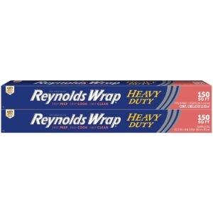 Reynolds Wrap Heavy Duty Aluminum Foil, 18"W x 100'L, 2 ct