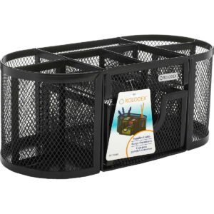 Rolodex Mesh Desk Supply Caddy, Black
