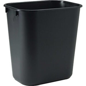 Rubbermaid Commercial Wastebasket, 13 Quart, Black