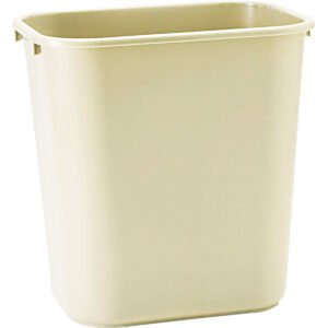 Rubbermaid Commercial Wastebasket, 28 Quart, Beige