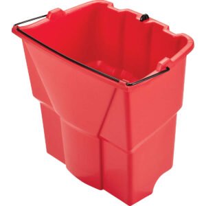 Rubbermaid Commercial WaveBrake Dirty Water Bucket, 18 Quart, Red