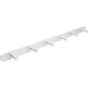 Safco Nail Head Wall Coat Hook, 36"D x 2-3/4"D x 2"H, Satin Aluminum