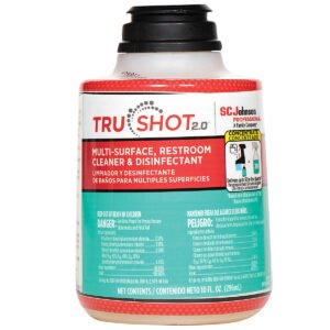 SC Johnson Professional TruShot 2.0 Multi-Surface, Restroom Cleaner & Disinfectant, 10 fl oz, 4 ct