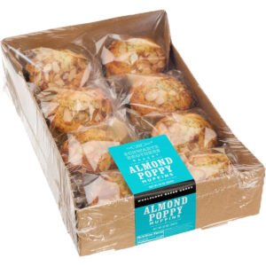 Schwartz Brothers Bakery Almond Poppy Muffins, 4 oz, 8 ct