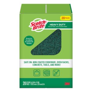 Scotch-Brite Heavy Duty Scour Pads, 6"L x 9"W, 20 ct