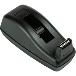 Scotch C40 Deluxe Desktop Tape Dispenser, 1" Core, Black