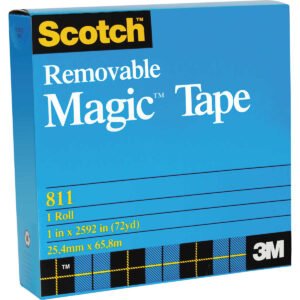 Scotch Removable Magic Tape Refill, 3/4" x 1296", Clear