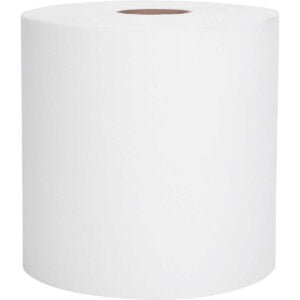 Scott Hardwound Roll Towels, Non-perforated, 8" x 400', White, 12 ct