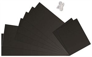 Set of 8 Styrene Panel Covers for DXVWALL2X2 Video Wall Stand - Black