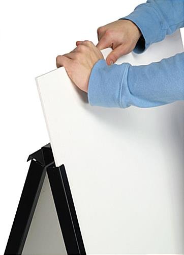 Sidewalk Sign for Poster Boards, Double-Sided, (2) 30” x 40” Custom Posters - Black - Image 5