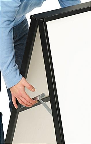 Sidewalk Sign for Poster Boards, Double-Sided, (2) 30” x 40” Custom Posters - Black - Image 6
