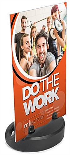 Sidewalk Sign w/ 24 x 36 Coroplast Board, 2-Sided UV Printing, Fillable Base - Black