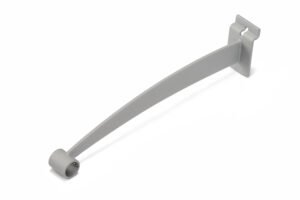 Slatwall Hanging Rod Bracket, 12.5" - Silver