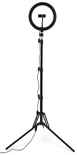 Smartphone Studio Kit w/ Adjustable 18-63.5in Tripod, LED Ring Light & Remote - Image 5