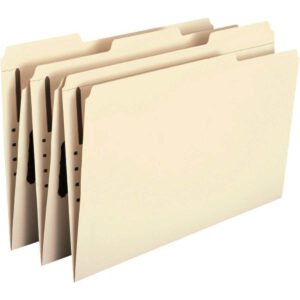 Smead Fastener Folder, 1 Fastener, Reinforced 1/3-Cut Tab, Legal, Manila, 50 ct