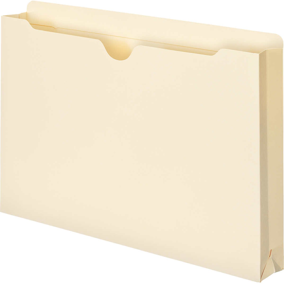 Smead File Jacket, Reinforced Straight Cut Tab, 1-1/2" Expansion, Legal, Manila, 50 ct