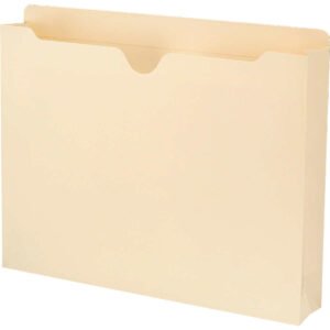 Smead File Jacket, Reinforced Straight Cut Tab, 2" Expansion, Letter, Manila, 50 ct