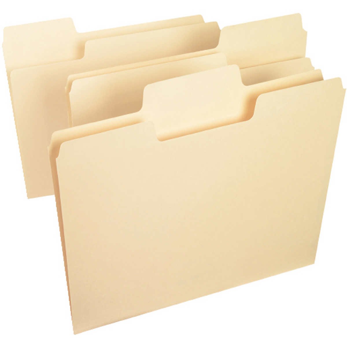 Smead SuperTab File Folder, Oversized 1/3-Cut Tab, Letter, Manila, 100 ct