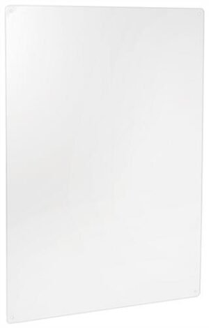Sneeze Shield, Hanging or Countertop, Acrylic, Single Panel - Clear