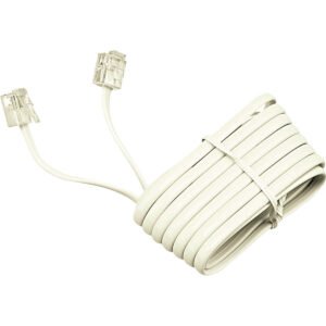 Softalk 25' Phone Extension Cord, Ivory