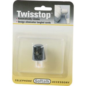 Softalk Twisstop Phone Cord Detangler, Black