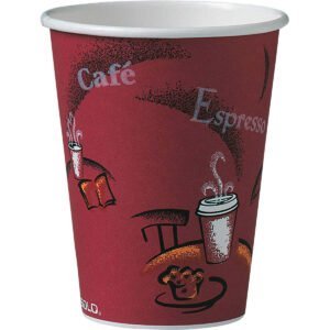 Solo Paper Hot Cup, Bistro, 12 oz, 500 ct