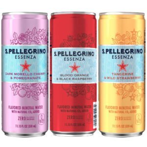 S.Pellegrino Essenza Flavored Mineral Water, Variety Pack, 11.15 fl oz, 24 ct