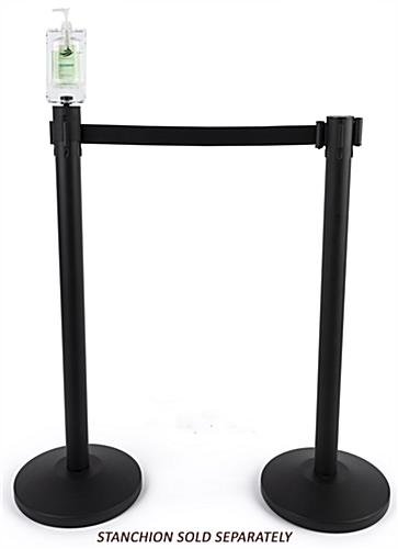 Stanchion Hand Sanitizer Topper, Height Adjustable Pump Dispenser - Clear - Image 5