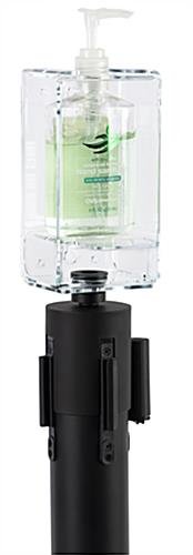 Stanchion Hand Sanitizer Topper, Height Adjustable Pump Dispenser - Clear - Image 6