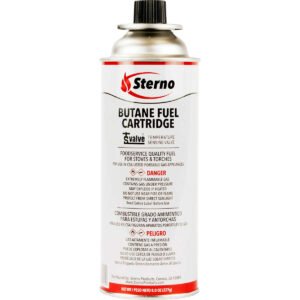 Sterno Butane Fuel Cartridge, 8 oz, 12 ct