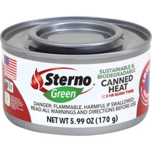 Sterno Green 2-Hour Ethanol Gel Chafing Fuel, 5.99 oz, 24 ct