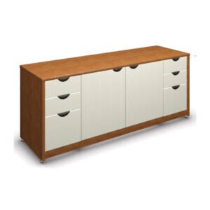 Storage Credenza with Box and Dual File Storage, 2 Doors, File and Dual Box Storage - 29" H