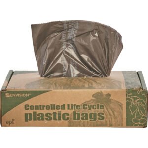 Stout Recycled Trash Bags, Brown, 45 Gallon, 100 ct