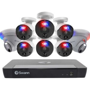 Swann 16 Channel 4K Ultra HD NVR Security System, 8 Camera, White