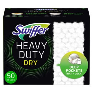 Swiffer Heavy Duty Dry Sweeping Cloth Refills, 50 ct