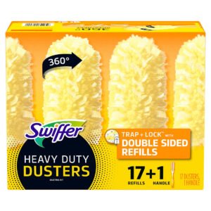 Swiffer Heavy Duty Dusters Dusting Kit, 17 Refills, 1 Handle