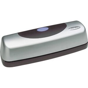 Swingline Electric Portable Desktop 3-Hole Punch, 15 Sheet Capacity, Silver/Black
